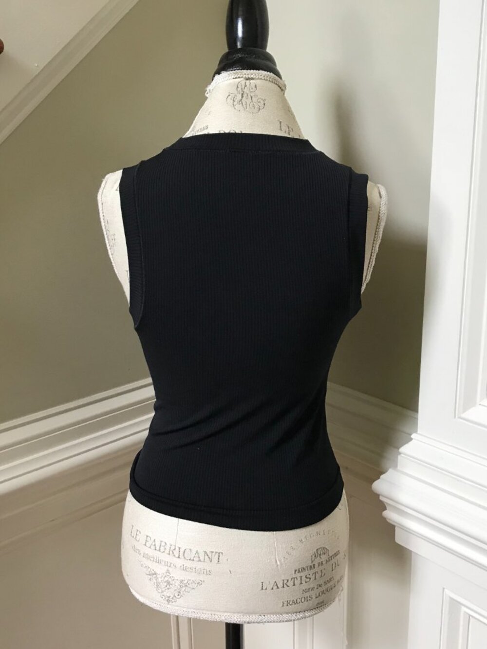 Athleta Renew Ribbed Muscle Tank Top Shirts Womens Medium Black Blue Lot of 2 - Picture 7 of 12